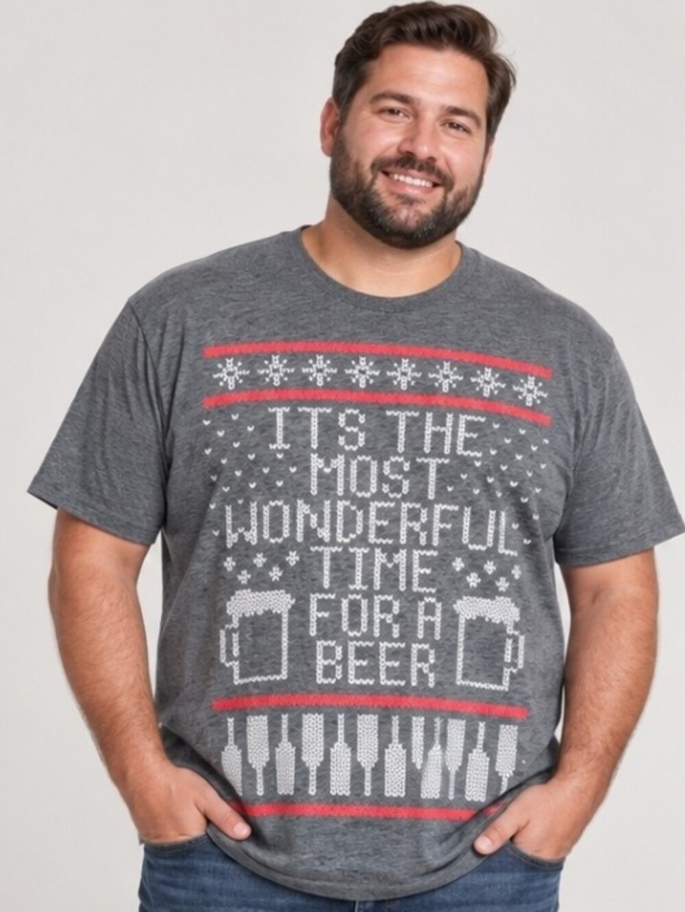 Graphic T-Shirt - It's The Most Wonderful Time of The Year For Beer Size XL